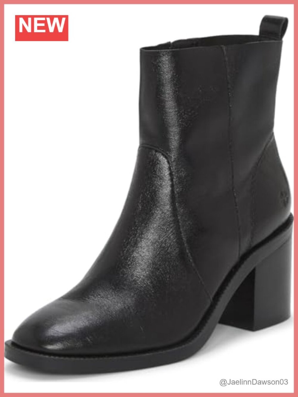 Lucky Brand Women's Leather Ankle Booties Almond Toe Zip Closure